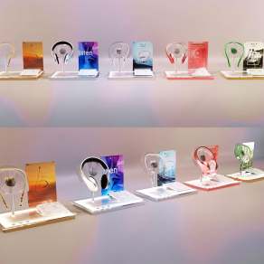 现代无线蓝牙耳机展示道具3D模型下载